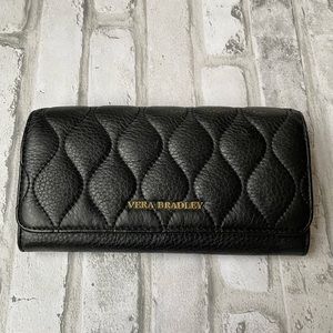 Vera Bradley Quilted Leather Audrey Trifold Wallet